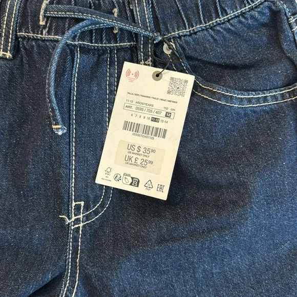 NWT Zara Girls wideleg Jeans - Picture 4 of 4